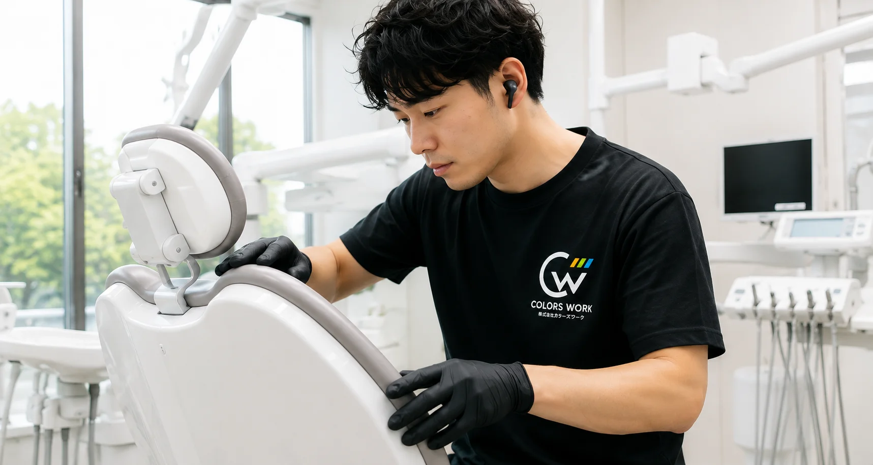 設備メンテナンス作業の様子